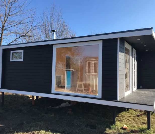 Баня-дом НОВАЯ СКАНДИНАВИЯ ДВУХМОДУЛЬНАЯ