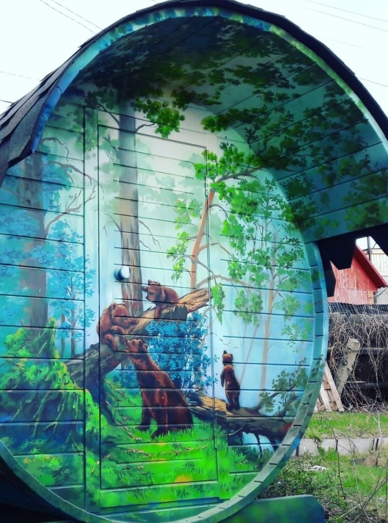 Фото готовых бань-бочек