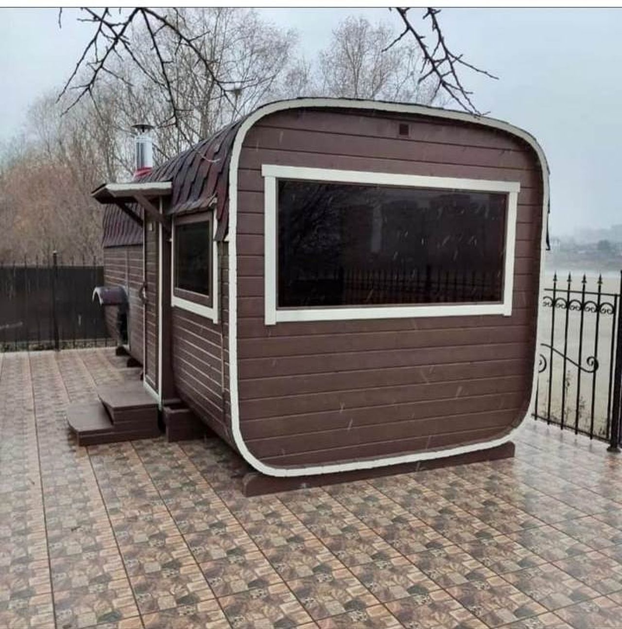 Фото готовых бань-бочек