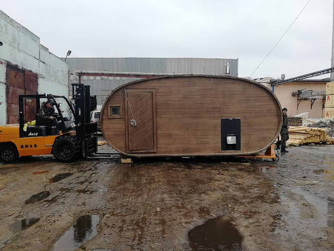 Фото готовых бань-бочек