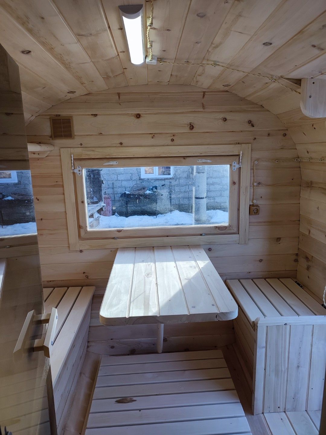 Фото готовых бань-бочек