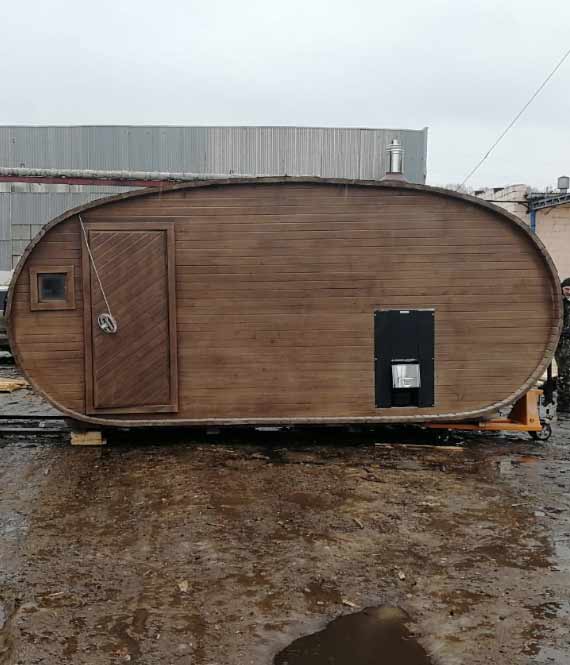 Готовая баня «Овальная»